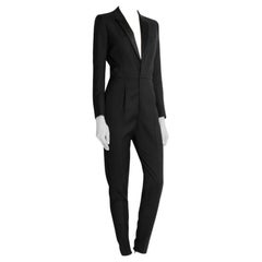 Saint Laurent Wool-gabardine tuxedo jumpsuit - Size US 4