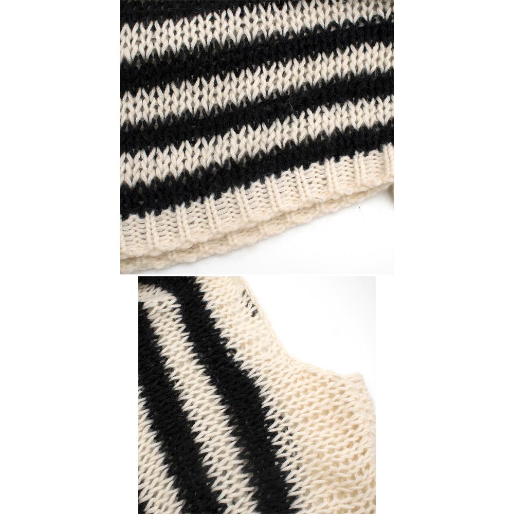 Saint Laurent Wool Oversize Striped Sweater XS 2