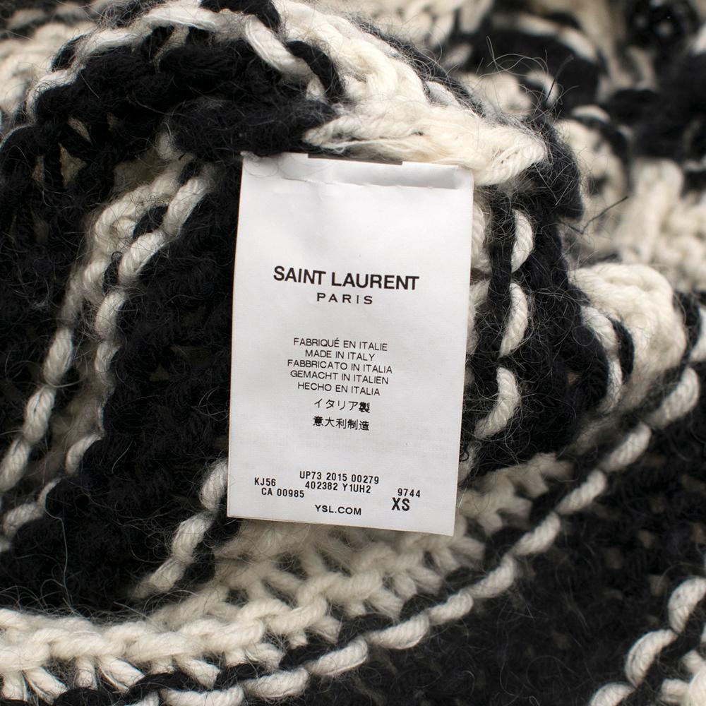 Saint Laurent Wool Oversize Striped Sweater XS 1