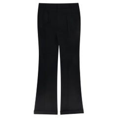 Saint Laurent Wool Tailored Flared Trousers