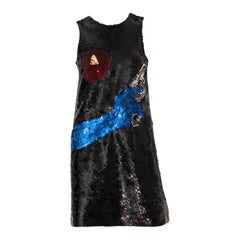 Saint Laurent X Baldessari & Hedi Slimane Mini robe à sequins Look #13