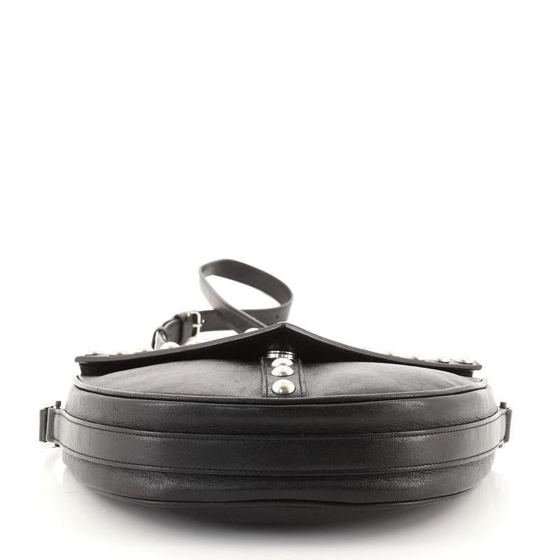 Black Saint Laurent Y Studs Crossbody Bag Leather Small