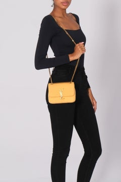 Saint Laurent Yellow Jersey Jamie Bag Mini