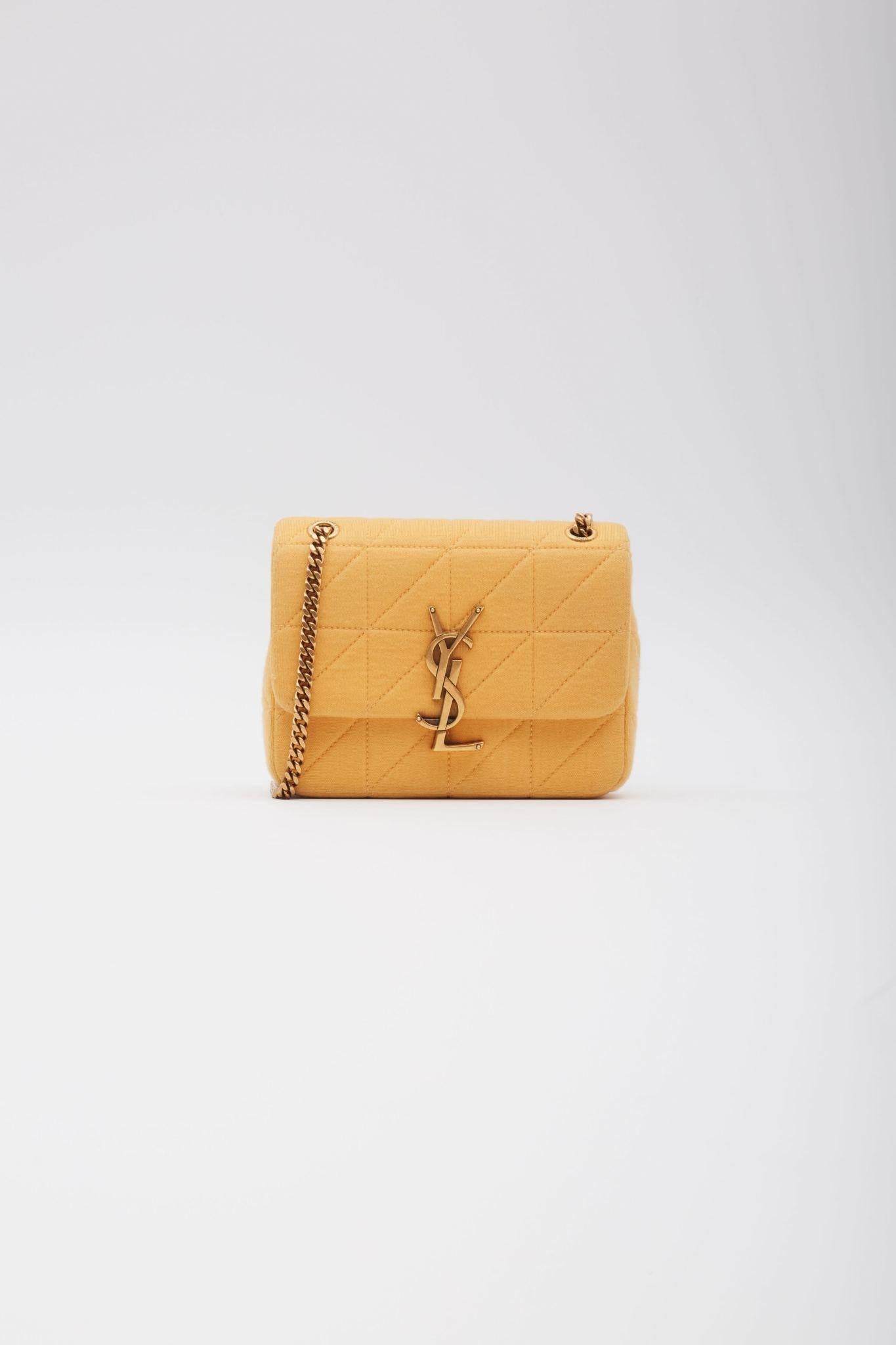 Women's Saint Laurent Yellow Jersey Jamie Bag Mini For Sale