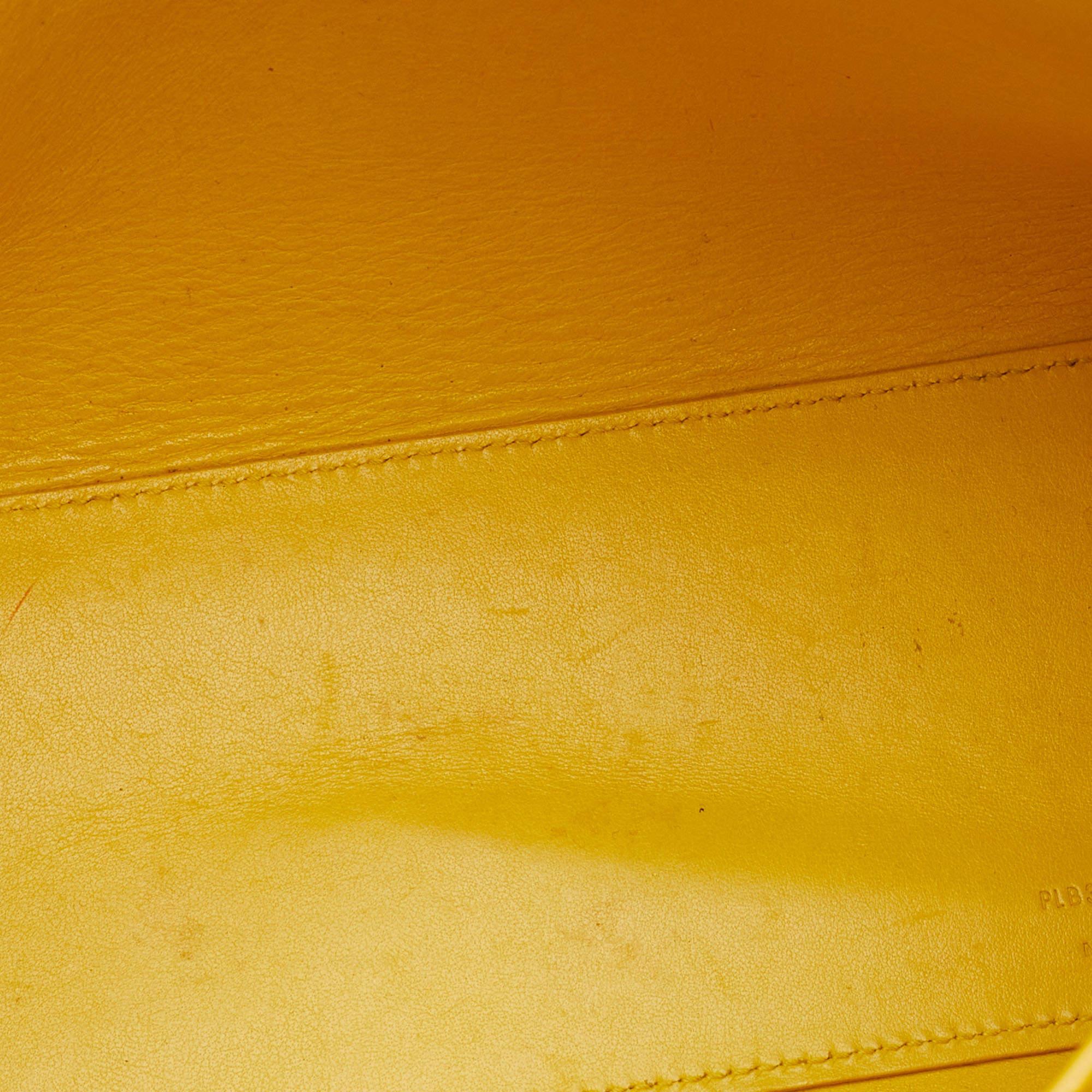 Saint Laurent Yellow Leather Baby Classic Sac De Jour Tote 6