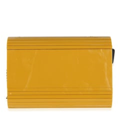 Saint Laurent Yellow Plexiglass Mini Vicky Minaudiere