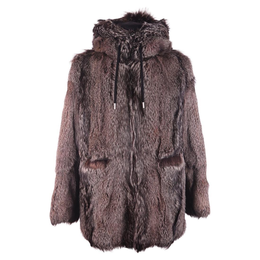 Saint Laurent (YSL) - Abrigo de piel de zorro auténtico, colección 2018, Italia en venta