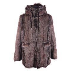 Saint Laurent (YSL) — genuine fox fur coat, 2018 collection, Italy