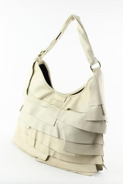 Saint Laurent YSL Ivory Leather Large St. Tropez Hobo Bag 1ysl1223