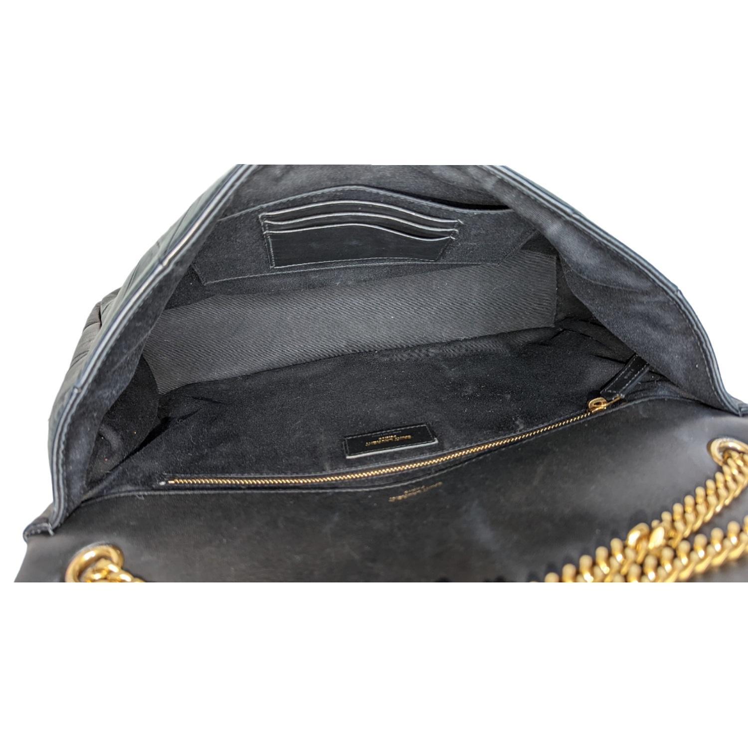 Gray Saint Laurent YSL Lambskin Patchwork Large Jamie Bag