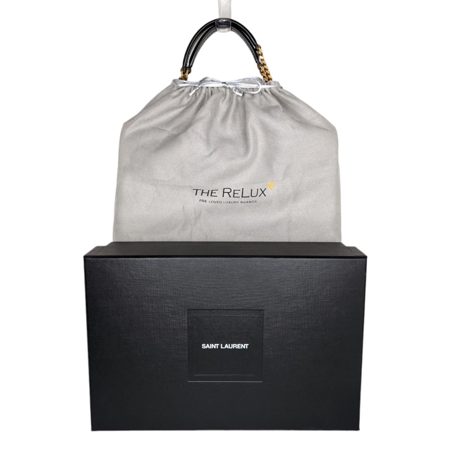 Women's Saint Laurent YSL Lambskin Patchwork Large Jamie Bag