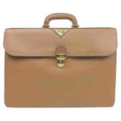 Louis Vuitton Mens Leather Briefcase - 3 For Sale on 1stDibs