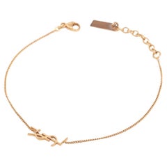 Saint Laurent YSL Logo Bracelet Gold