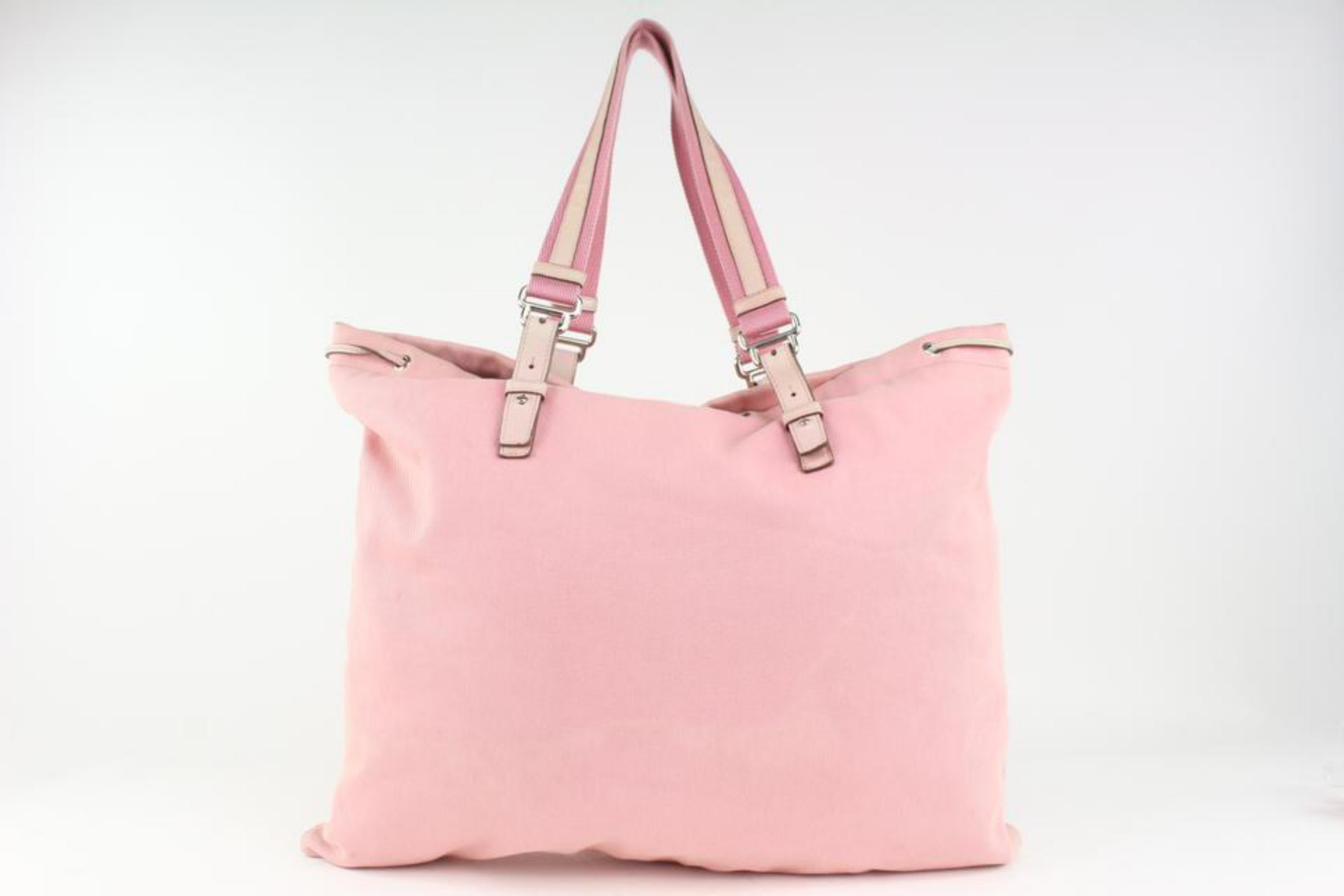 Saint Laurent YSL Logo Pink Kahala Tote Bag 3YSL1025 1