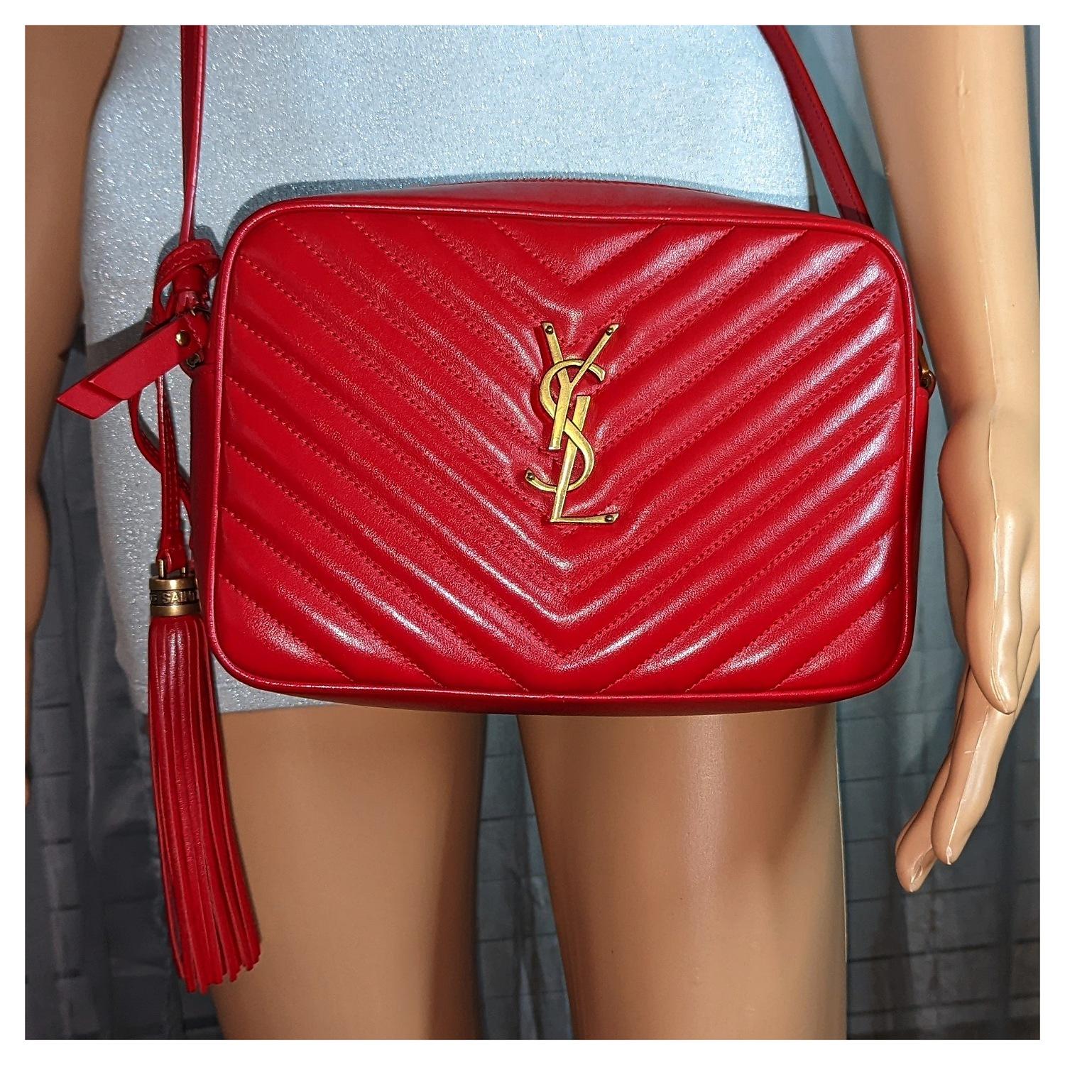 Saint Laurent YSL Matelassé Crossbody Lou Camera Bag In Excellent Condition In Scottsdale, AZ