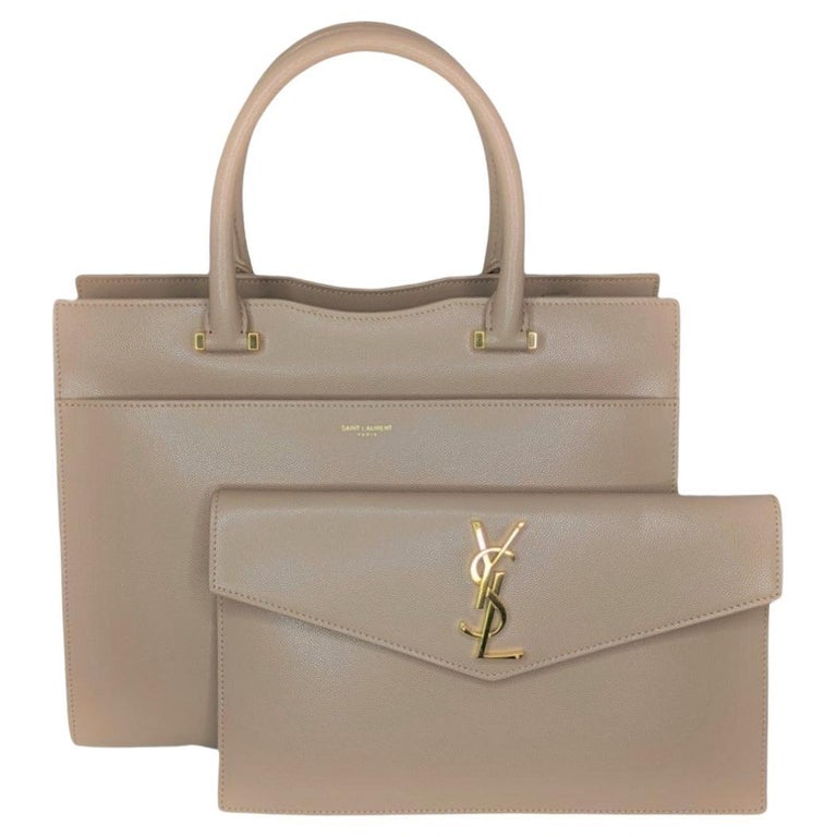 Saint Laurent YSL Medium Monogram Uptown Tote at 1stDibs | ysl blanc  vintage color, ysl uptown sling bag