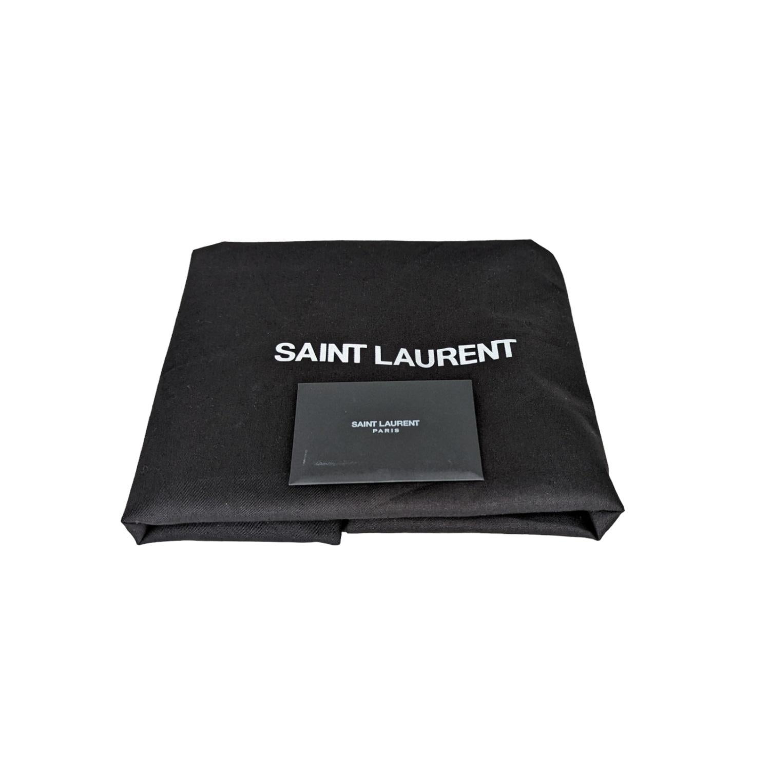 Saint Laurent YSL Seau Stripe Leather Bucket Bag 4