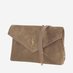 Saint Laurent YSL Shoulder Bag — Beige