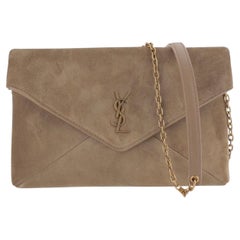 Saint Laurent YSL Shoulder Bag — Beige
