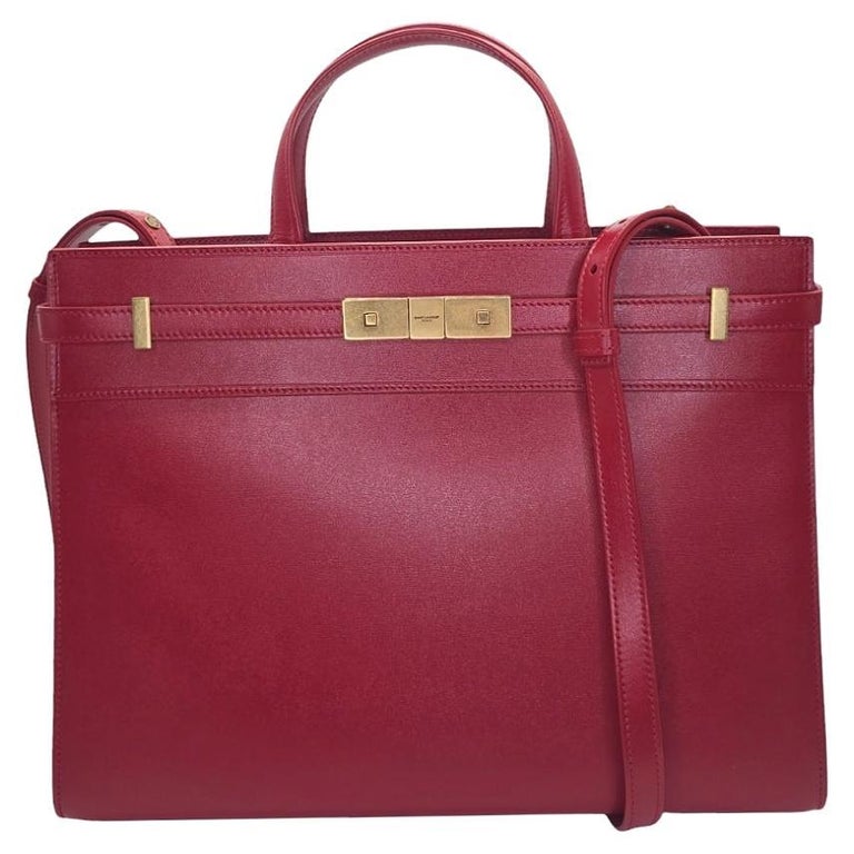 Saint Laurent YSL Small Manhattan Top Handle Tote For Sale at 1stDibs