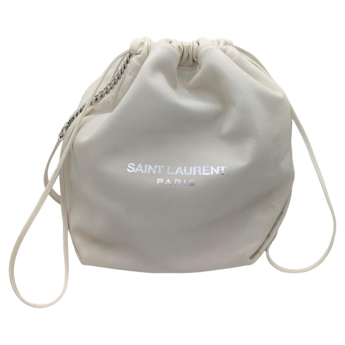 Saint Laurent YSL Teddy Drawstring Bucket Bag For Sale at 1stDibs | saint  laurent designer bucket bags, saint laurent teddy bucket bag, ysl bucket bag