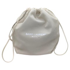 Saint Laurent YSL Teddy Drawstring Bucket Bag