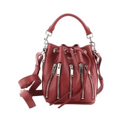 Saint Laurent Zip Emmanuelle Bucket Bag Leder klein