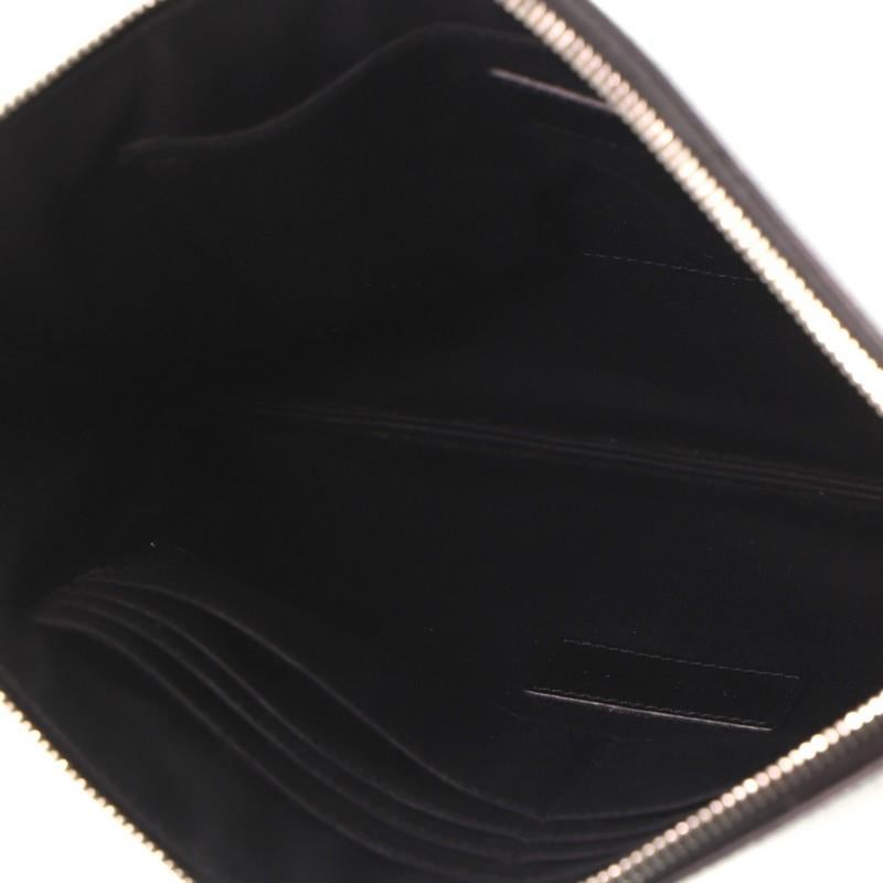 Saint Laurent Zip Pouch Leather Medium 1