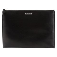 Saint Laurent  Zip Pouch Leather Medium