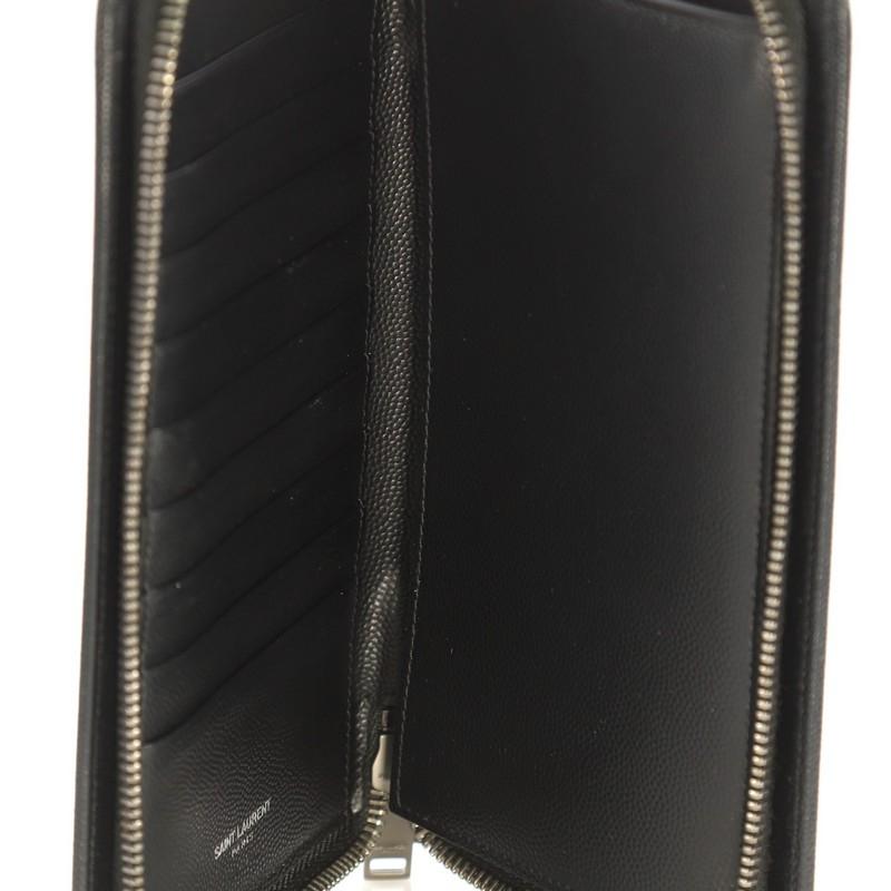 Saint Laurent Zippy Organizer Wallet Spiked Leather 1