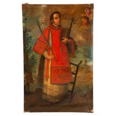 Saint Lawrence. Oil on canvas. 18th century.