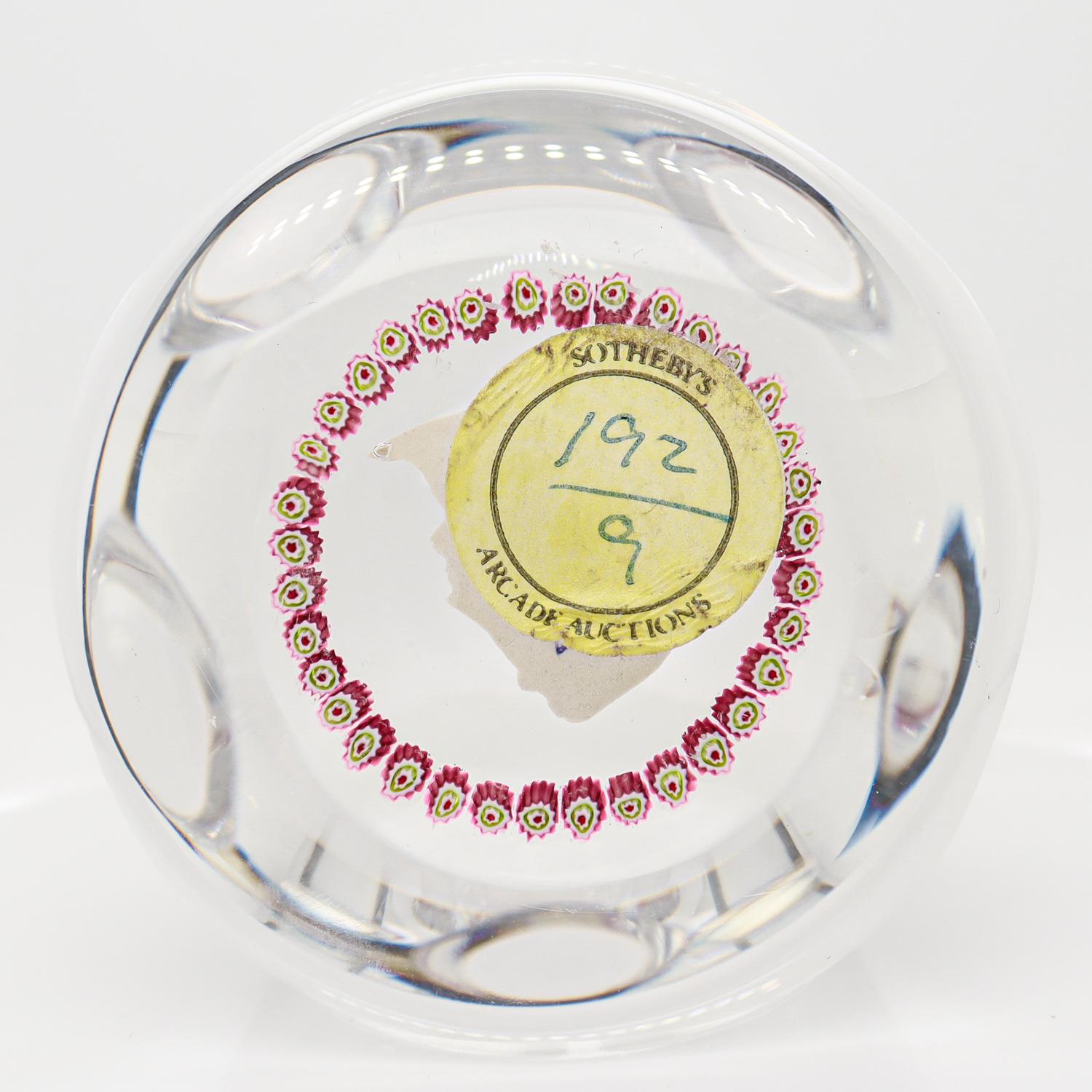 Saint-Louis 1967 King Louis Bicentennial French Art Glass Sulphide Paperweight For Sale 12