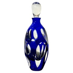 Frasco de perfume «Saint Louis Blue Overlay Crystal», edición limitada de 1998