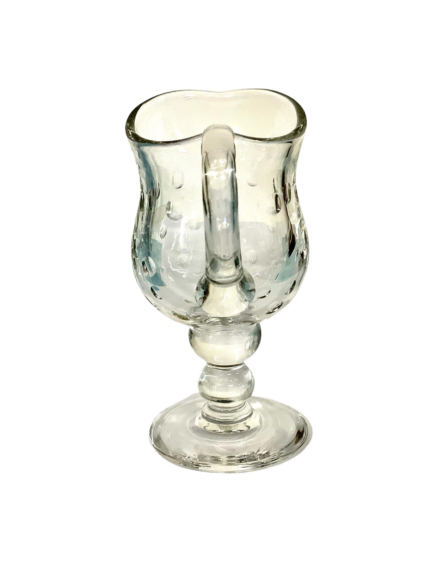 20th Century Saint-Louis French Crystal Water Pitcher 'Bubbles' For Sale