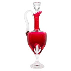 Caraffa Saint Louis, Cristallo rosso trasparente, Francia