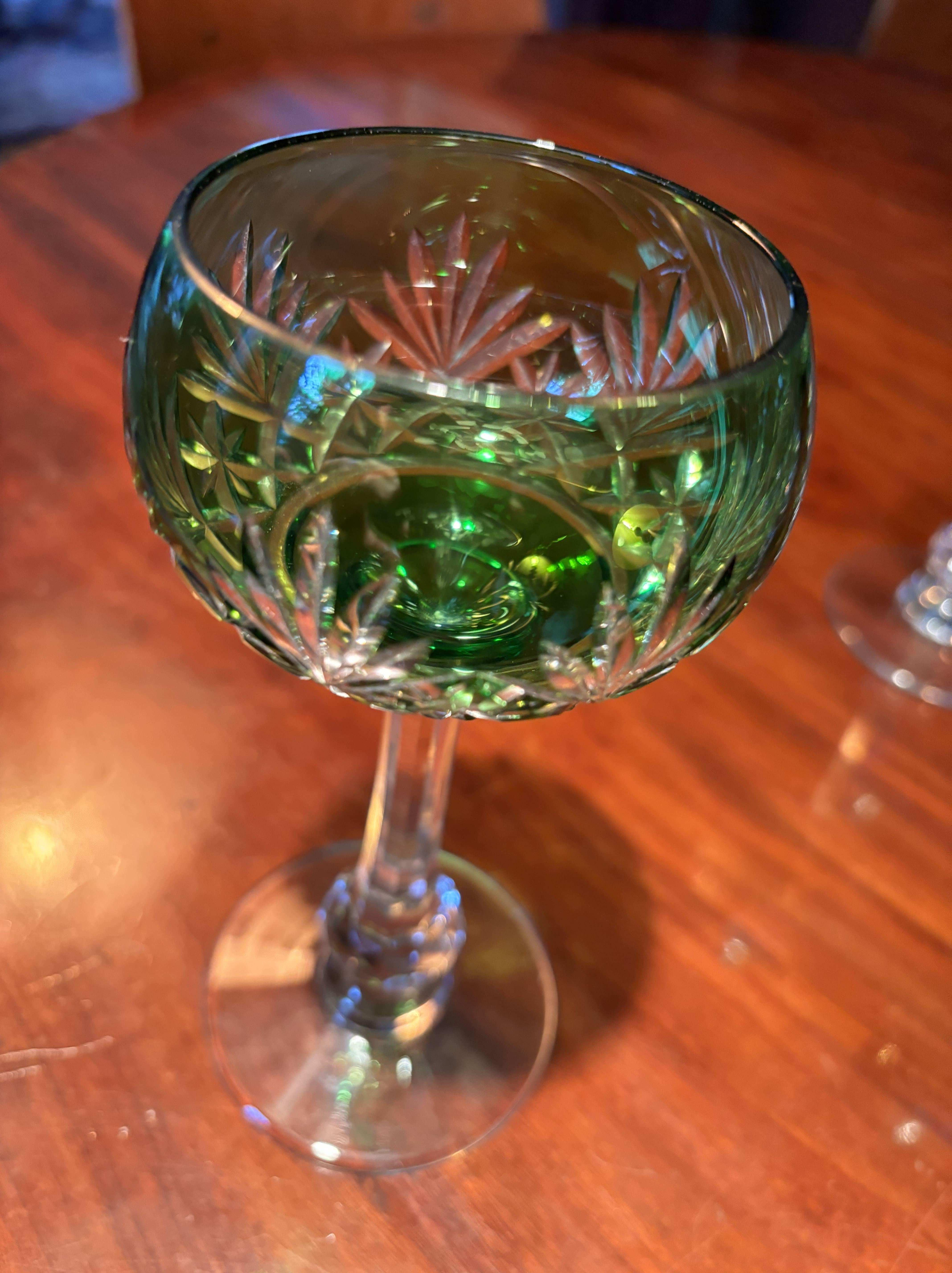 Saint Louis cristallerie, Set di 12 bicchieri da vino in cristallo, modello Greene & Greene in vendita 4