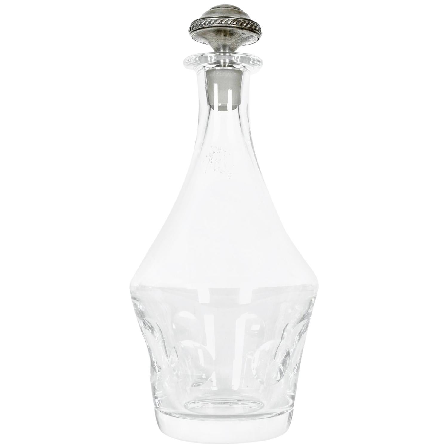 Saint Louis Crystal Barware Decanter or Sterling Silver Stopper
