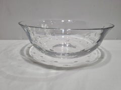 Saint Louis Crystal " Bubbles" Bowl, France, 2021