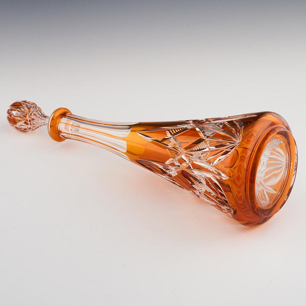 Saint Louis Crystal Decanter Cut To Clear c1910 In Good Condition In Tunbridge Wells, GB