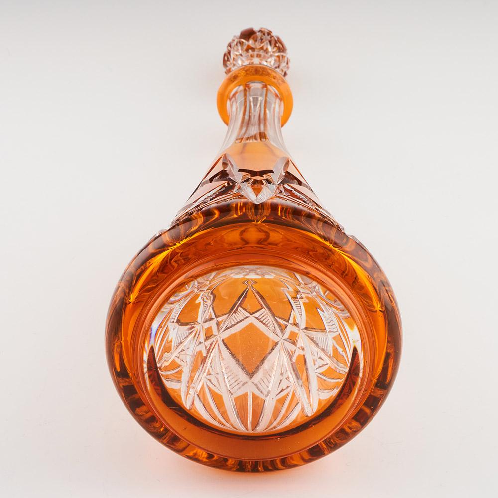 Glass Saint Louis Crystal Decanter Cut To Clear c1910
