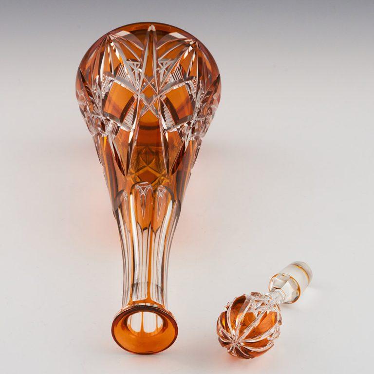 Saint Louis Crystal Decanter Cut To Clear c1910 1
