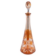 Saint Louis Crystal Decanter Cut To Clear c1910