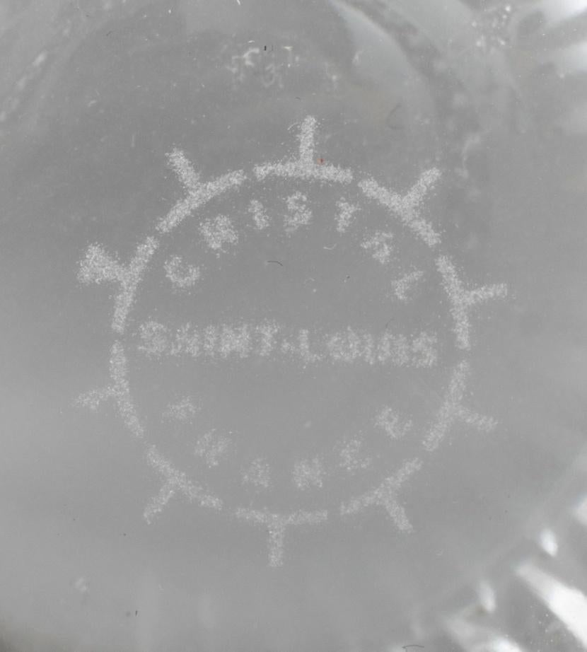 Beveled Saint Louis Crystal Glass Bowl For Sale