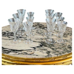 Saint Louis Crystal Glass Service, Cerdagne Pattern, 20th Century