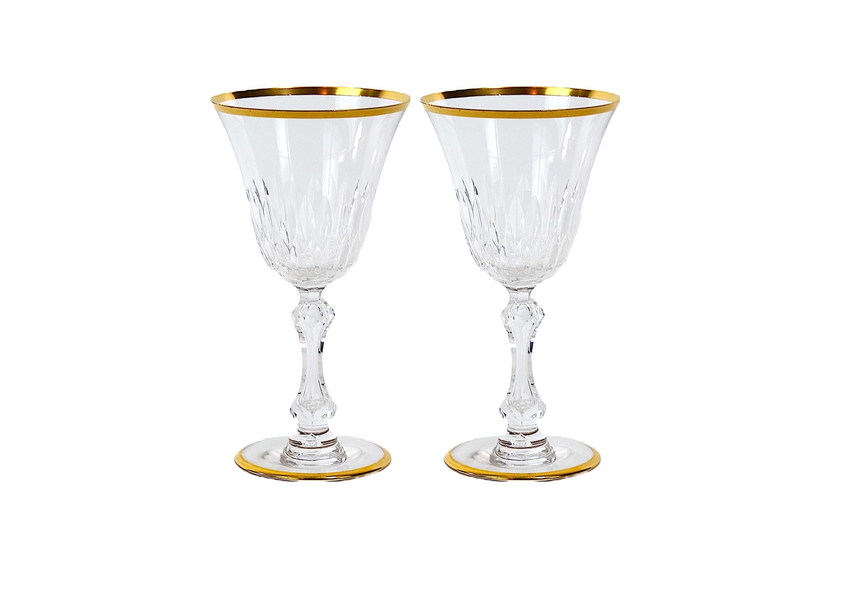 Saint Louis Crystal Gold Trim Tableware Service / 12 People For Sale 3