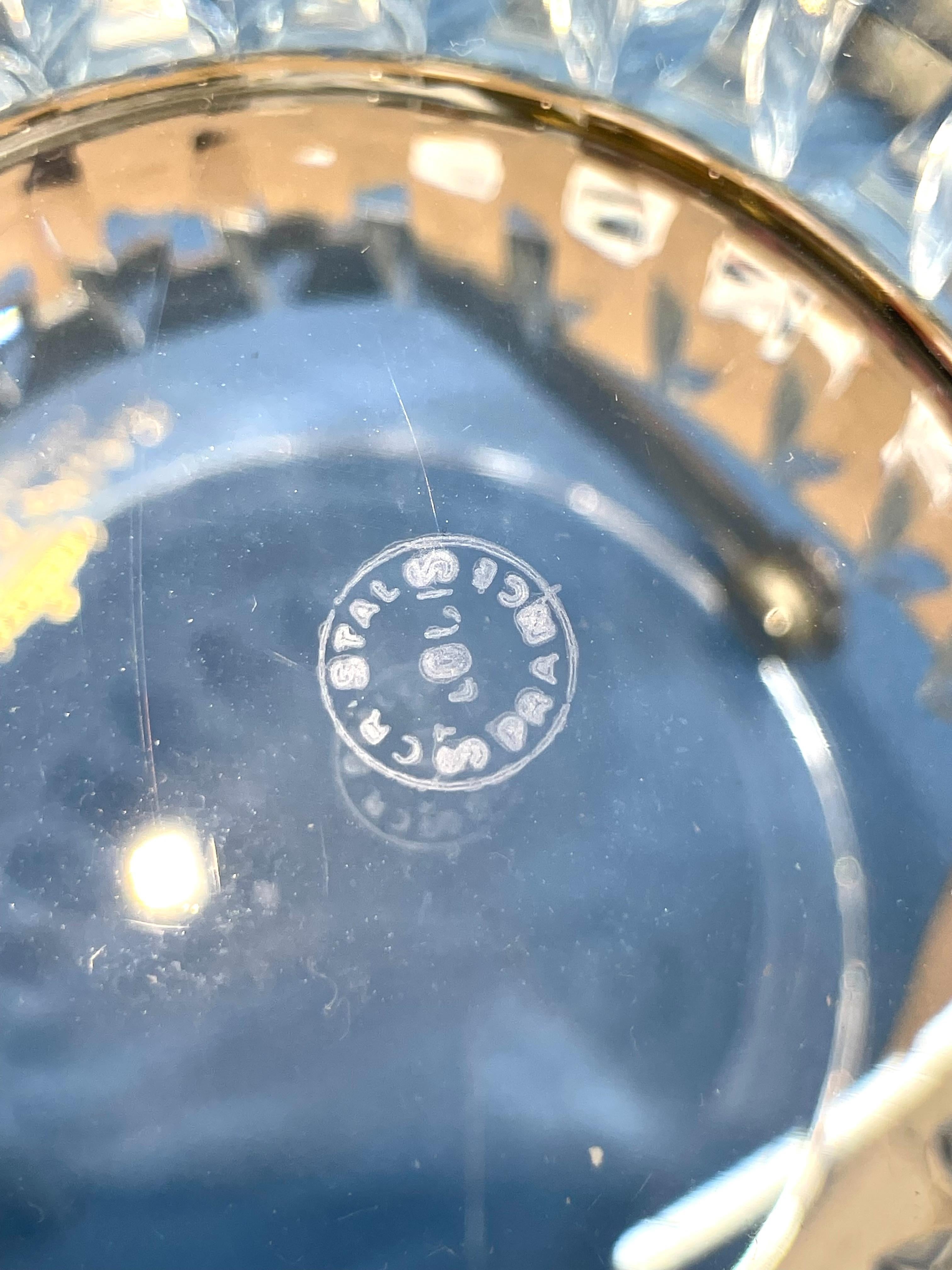 Rara Cubitera de Cristal Saint Louis en venta 4