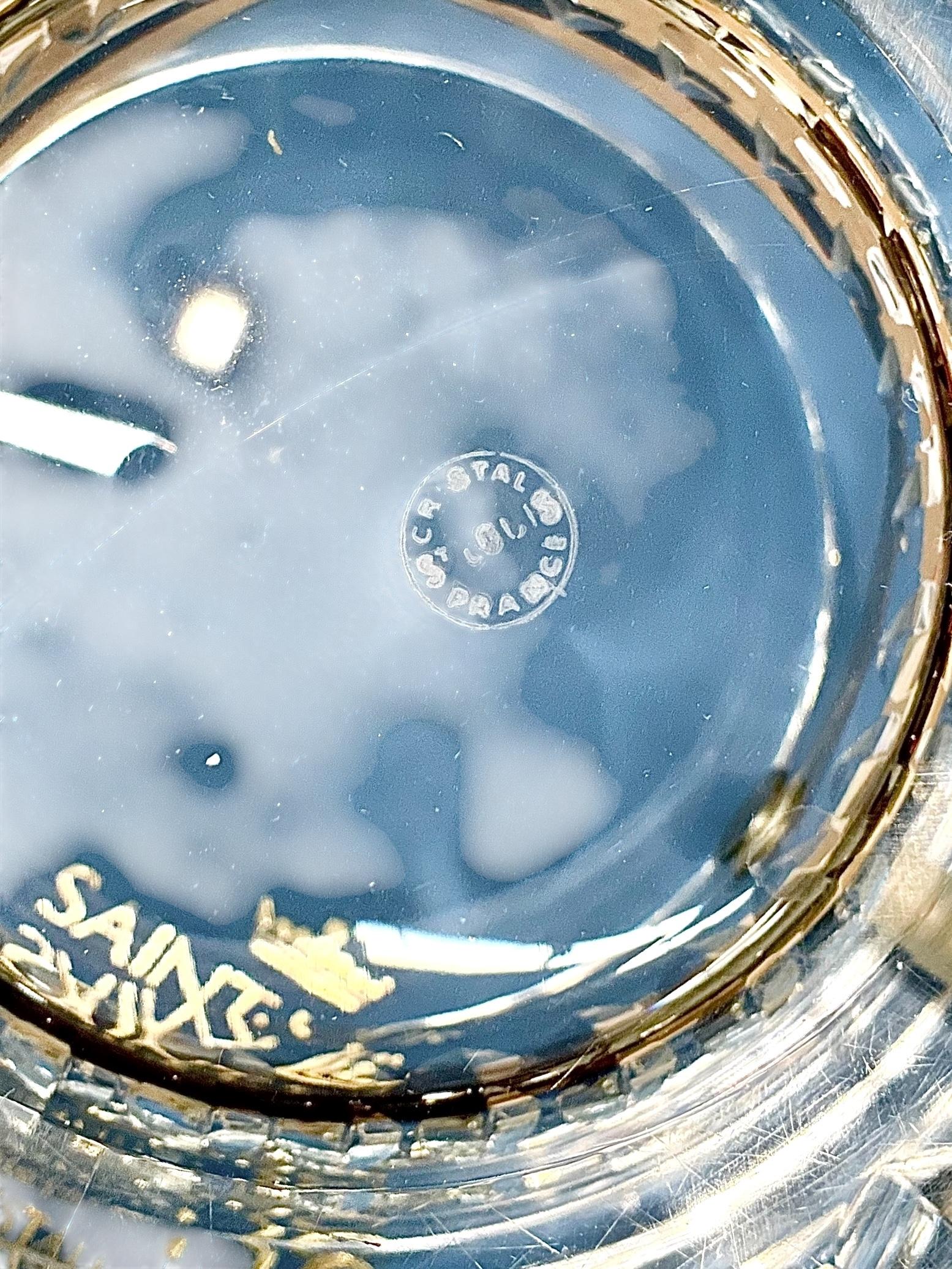 Rara Cubitera de Cristal Saint Louis en venta 5