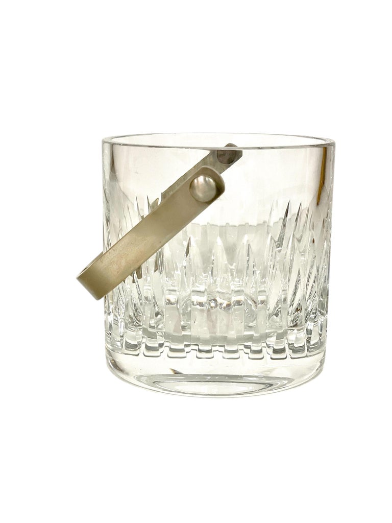 SEAU À GLACE + verre whisky en Cristal Arques modèle Sully + cuillère