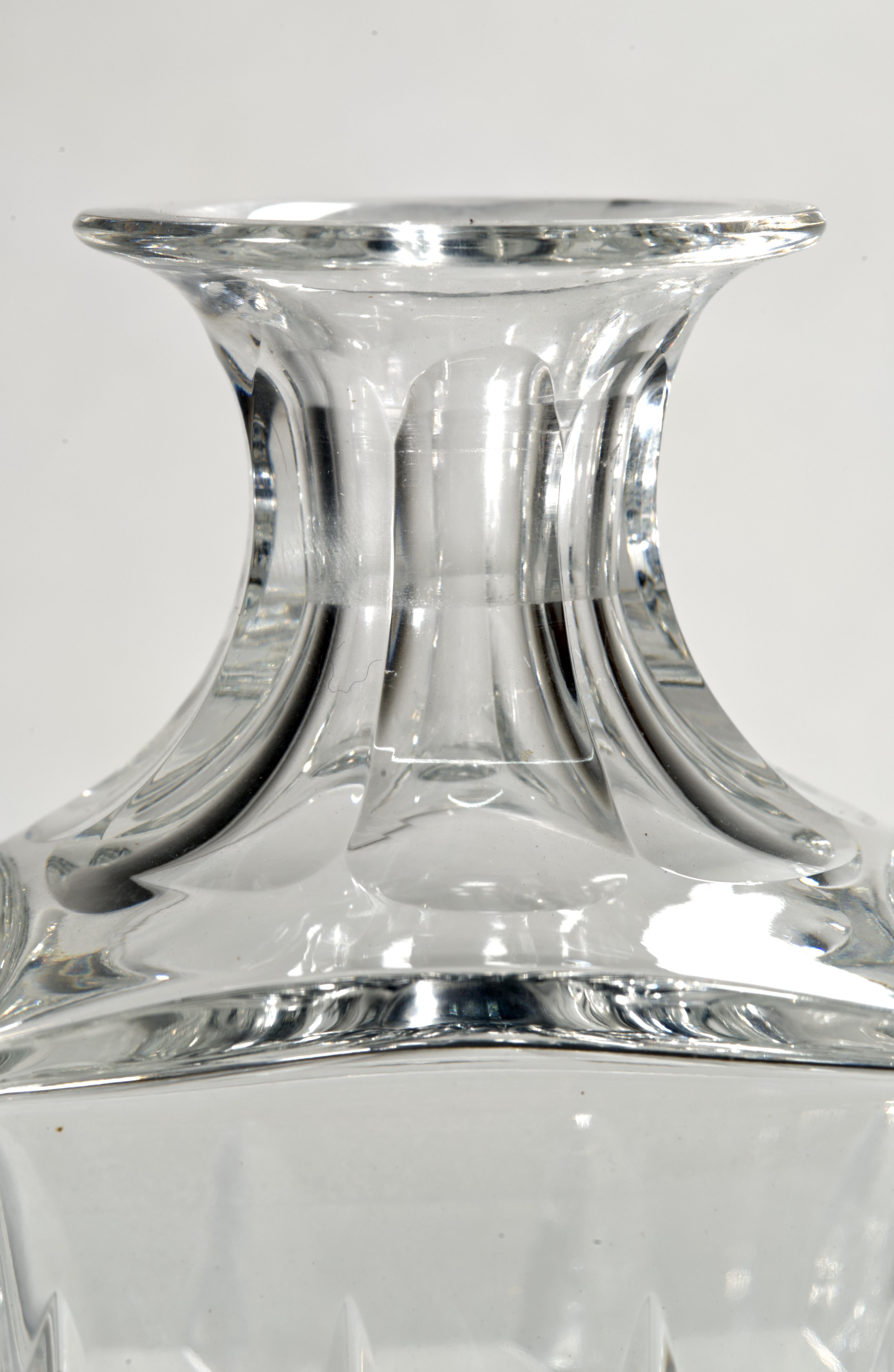 Francese Decanter per whisky Manhattan in cristallo di Saint Louis in vendita