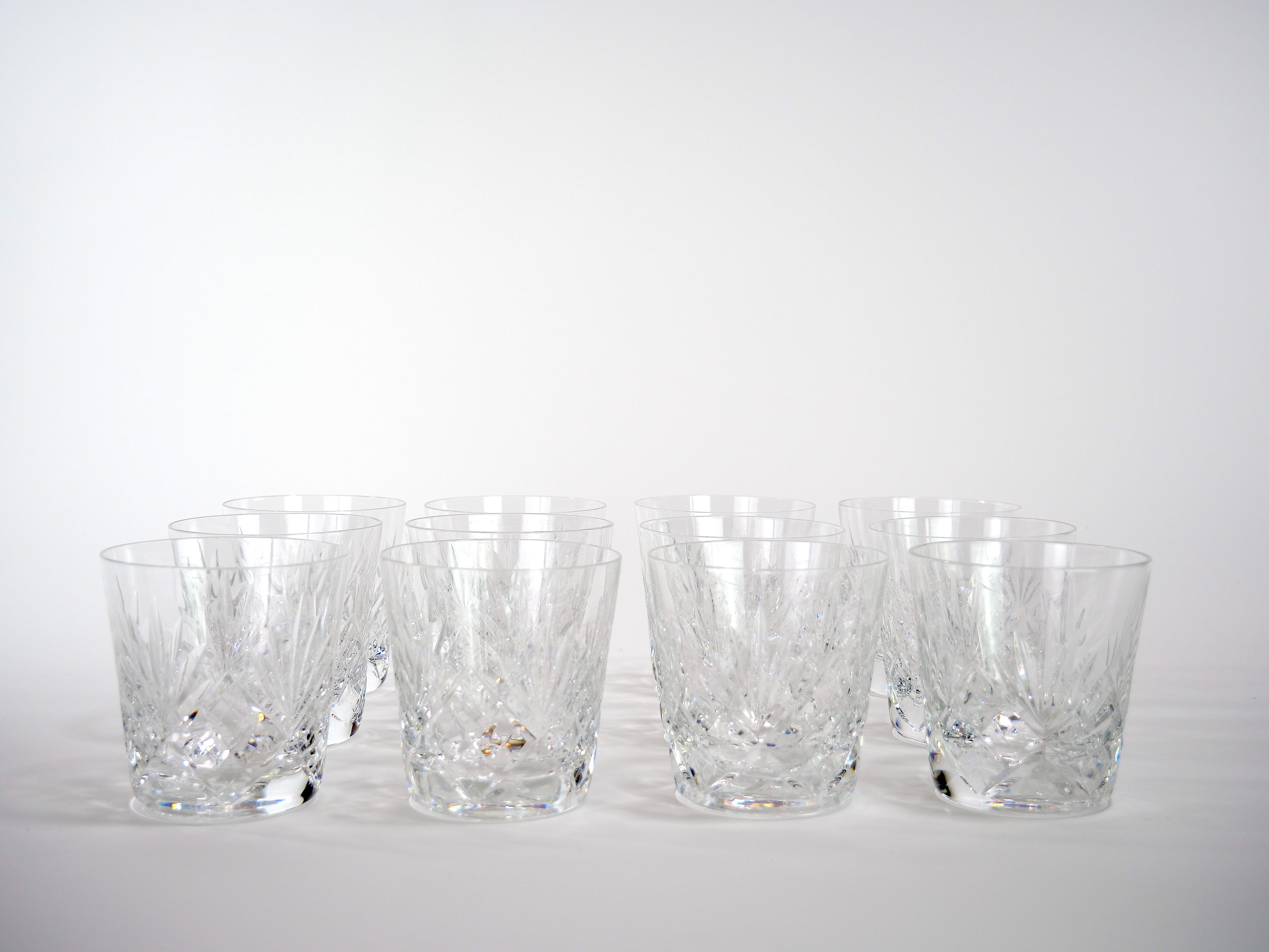 Saint Louis Crystal Old Fashioned Barware Service / 12 People For Sale 4